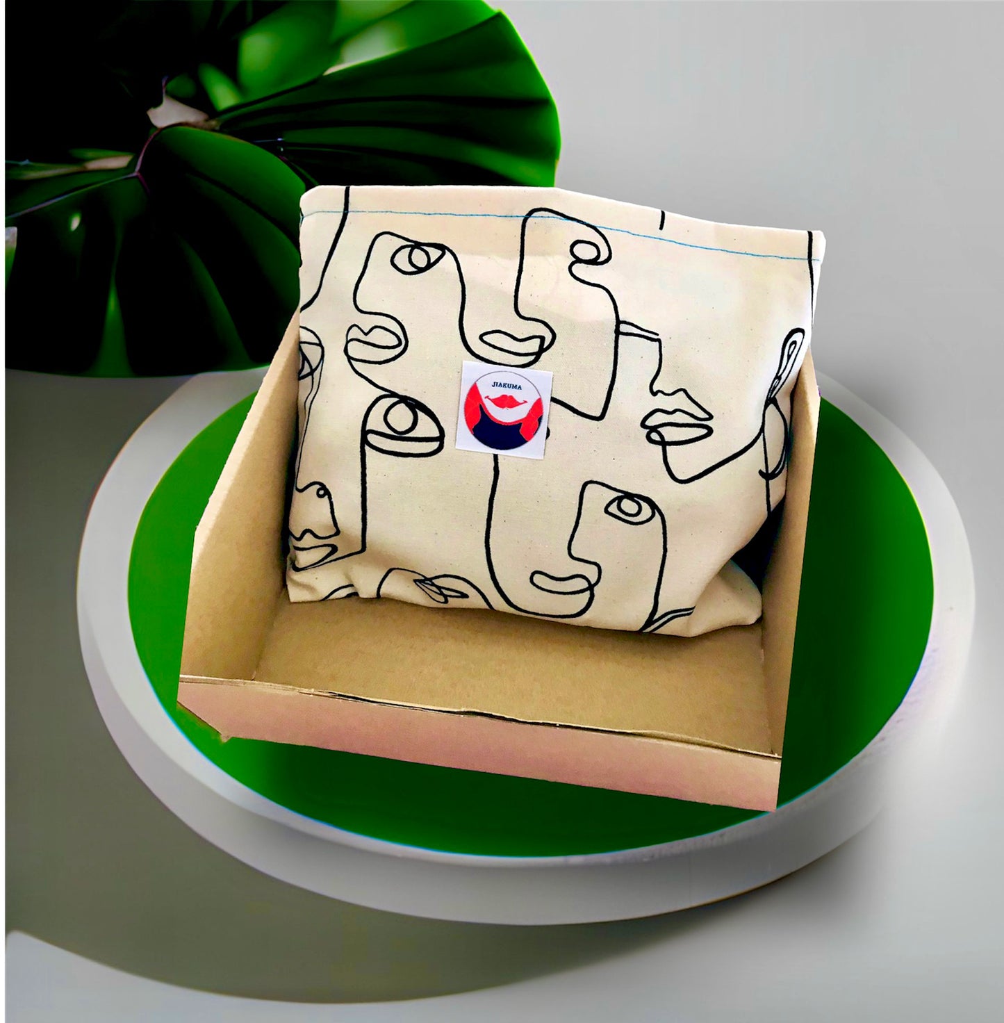 Kids fabric bento bag | Happy beans