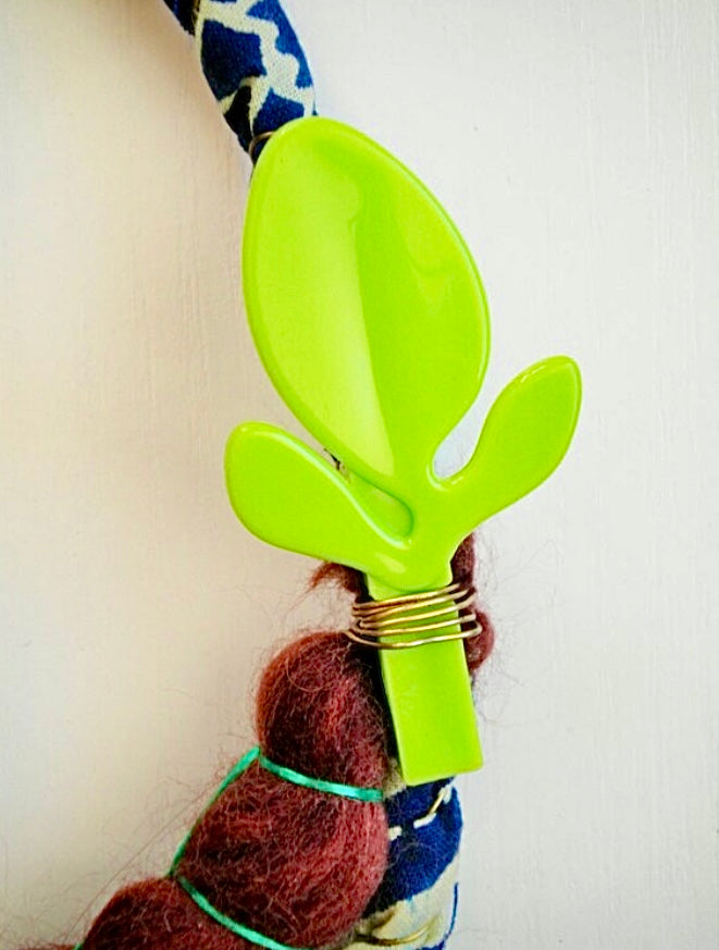 Colorful bold necklace , one of a kind statement Jewelry , African prints necklace | Cape Town - Jiakuma