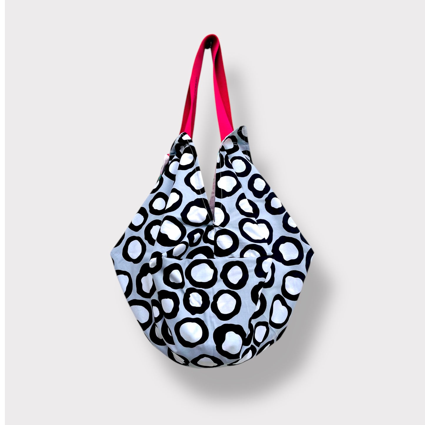 Reversible sac bag , origami Japanese bag , colorful fabric shoulder bag , handmade ooak origami bag | The beautiful birds in my garden - Jiakuma