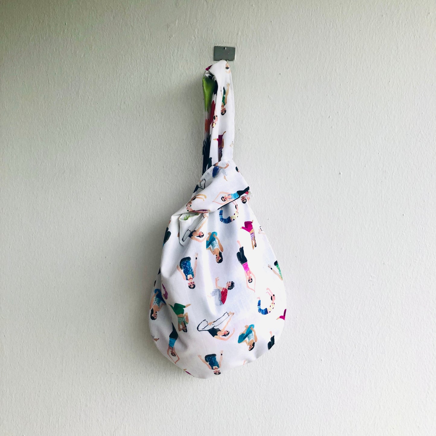 Cute knot Japanese inspired bag , origami reversible fabric bag , wrist bag | Let’s get physical - Jiakuma