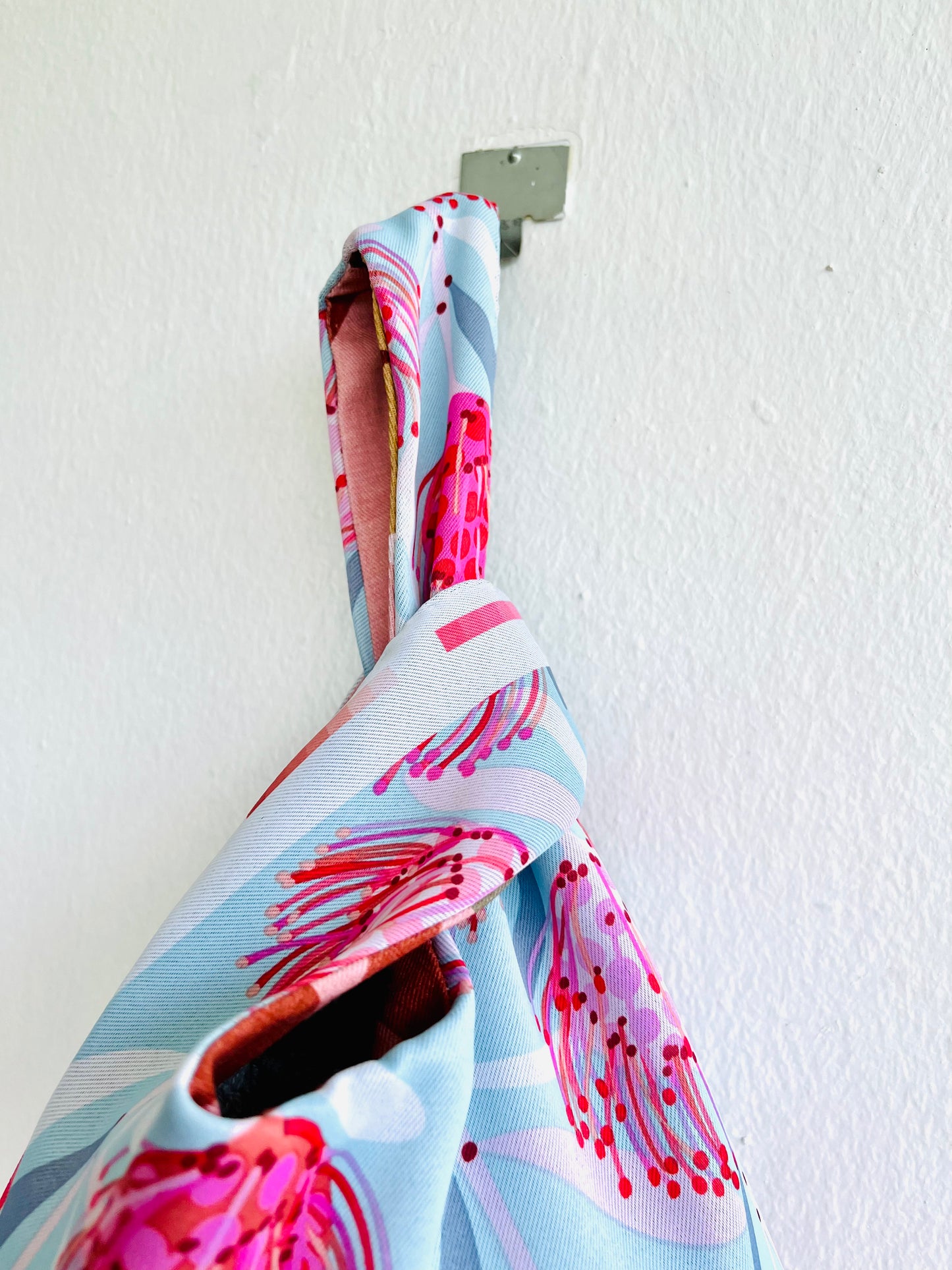 Origami small wrist bag , reversible one of a kind colorful knot bag , Japanese inspired bag | A Garden in Marrakech - Jiakuma