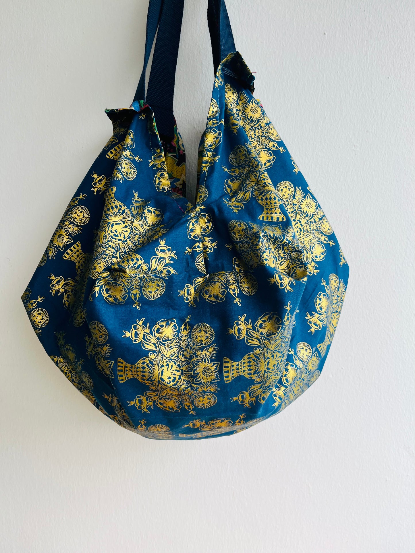 Origami sac bag , colorful fabric Japanes inspired bag , reversible eco friendly bag | Zero22 colorful pride - Jiakuma