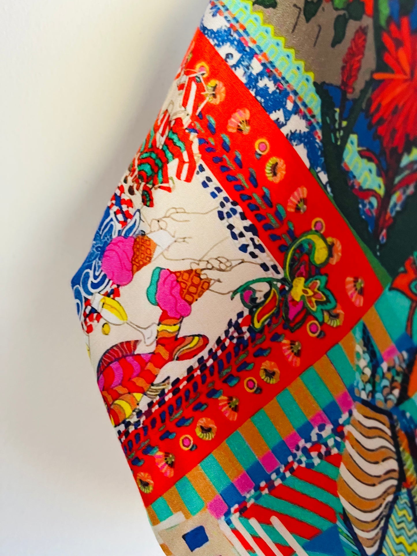 Origami sac reversible bag , shoulder fabric bag , Japanese inspired fabric bag , shopping sac bag | Disco nights in Taormina - Jiakuma