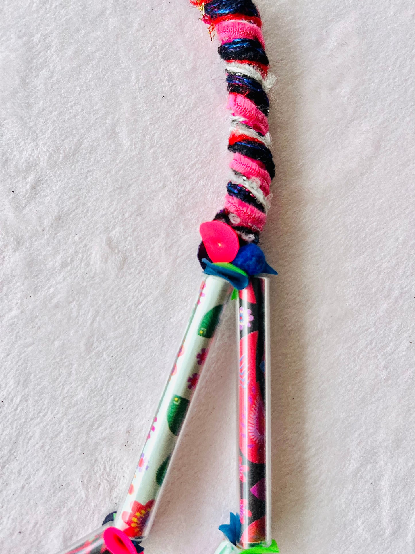 One of a kind statement necklace , colorful bold Jewelry , unconventional cool necklace , art Jewelry | Tarifa - Jiakuma