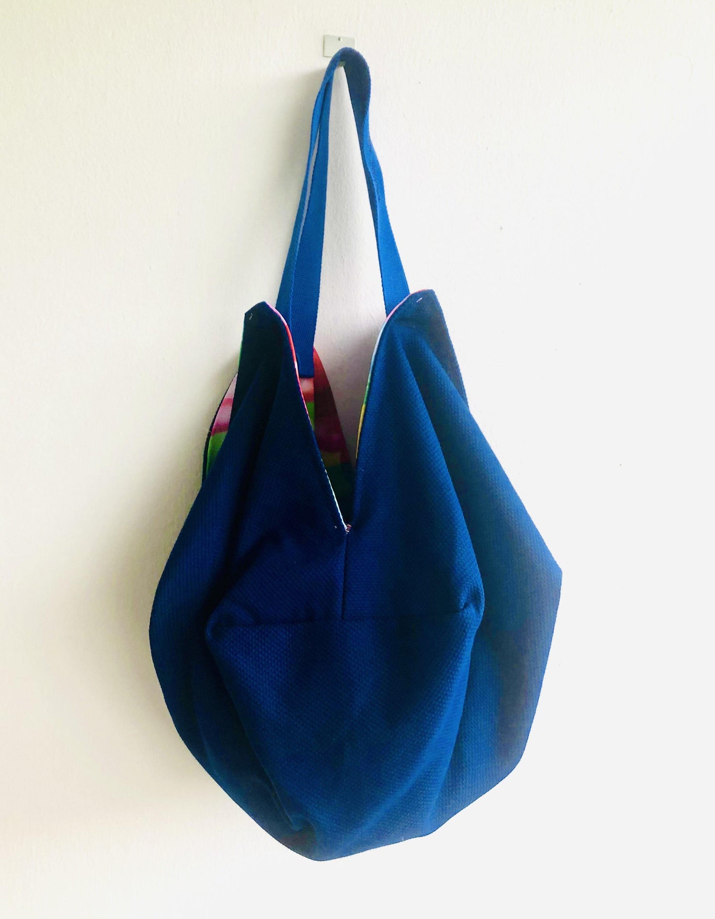 Shoulder sac origami bag , handmade reversible tote bag , colorful fabric bag | Explosion - Jiakuma