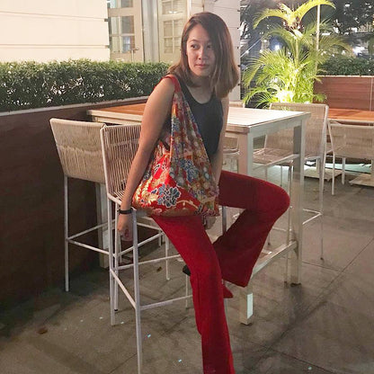 Handmade bento bag | Island flowers