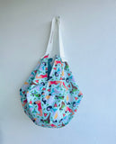Origami sac bag , fabric reversible shoulder bag , Japanese inspired bag , sac bag , eco friendly shopping bag | We are all going to Bali
