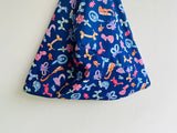Bento origami bag, triangle fabric bag , fun eco friendly shoulder shopping bag | Pump it up
