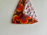 Bento tote bag , origami Japanese inspired bag , fabric triangle shoulder bag | Apolo Milano