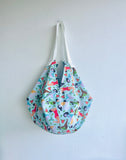 Origami sac bag , fabric reversible shoulder bag , Japanese inspired bag , sac bag , eco friendly shopping bag | We are all going to Bali