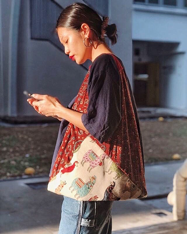 Handmade bento bag | El gato Aristóteles