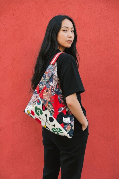 Handmade bento bag | Japan meets Miró