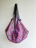 Origami sac bag, reversible fabric Japanese inspired bag , eco friendly shopping sac bag | Kyoto