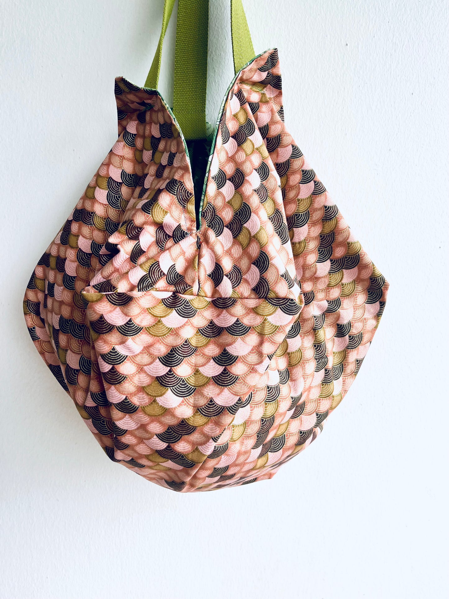 Origami sac bag , Japanese inspired reversible bag , shoulder eco bag , groceries Japanese origami bag | Morrison