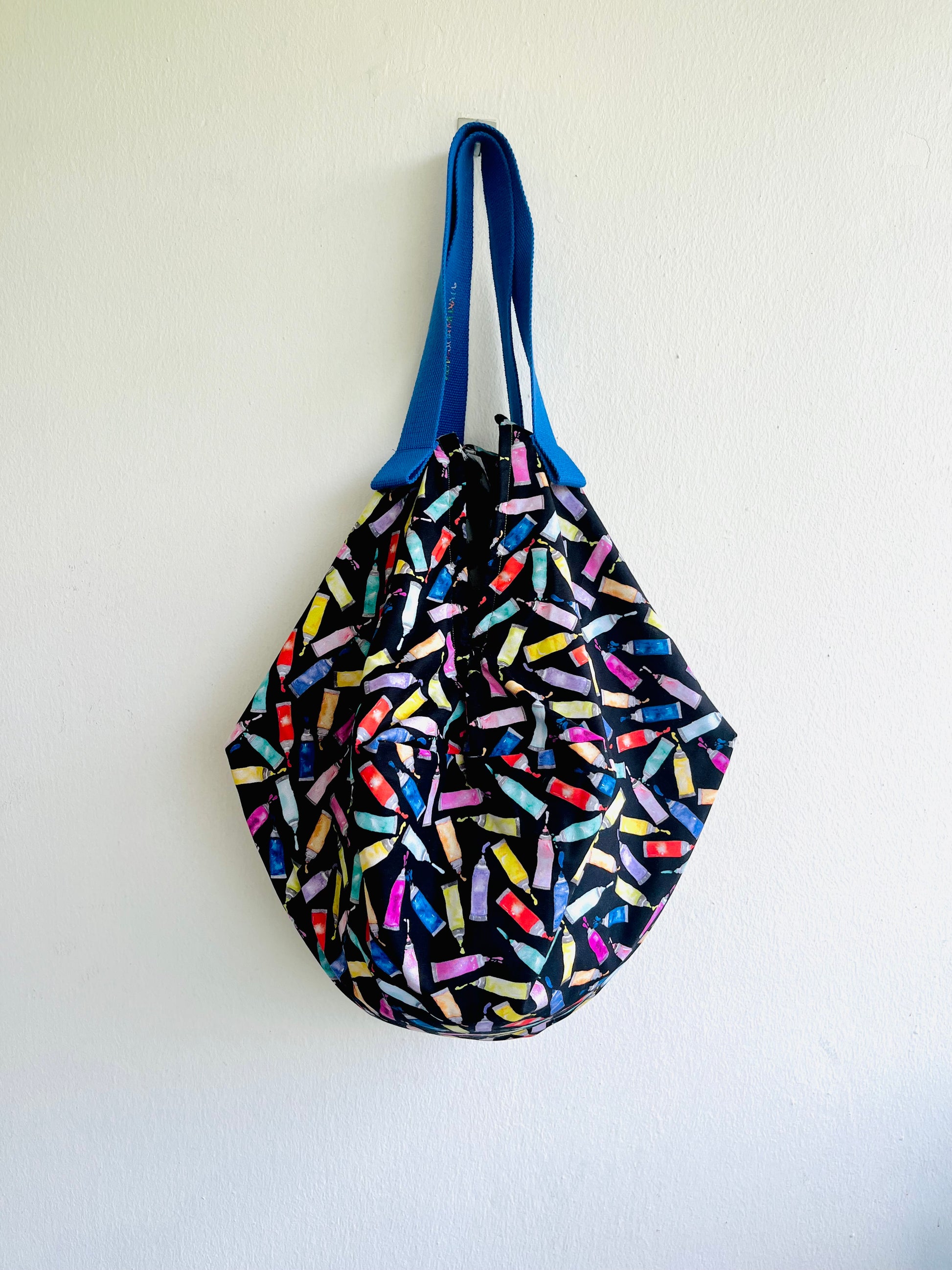 Bolso origami, bolso ecológico de tela de colores, bolso