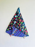 Origami tote bag , fabric shoulder Japanese inspired bag , eco friendly colorful tote bag | Dancing in Tijuana