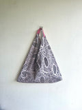 Bento origami bag , eco friendly gift idea , shoulder tote bag , Japanese inspired triangle bag | Magic land