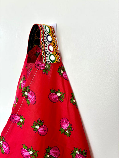 Handmade bento bag | Red Wardah