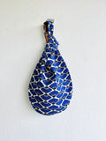 Origami reversible bag , fabric Japanese inspired knot bag , small eco friendly weekend bag | Fanning with Style
