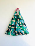 Origami tote bag , triangle fabric eco friendly bag , Japanese tote bag , bento origami bag | Elixir