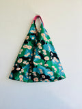 Origami tote bag , triangle fabric eco friendly bag , Japanese tote bag , bento origami bag | Elixir