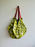 Origami sac bag , reversible fabric Japanese inspired bag , cool colorful bag | Vincent