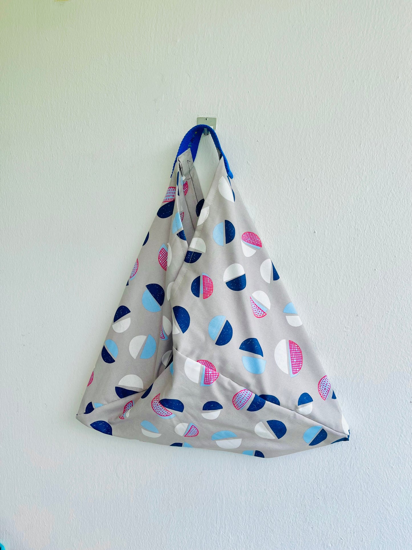 Bolsa bento de origami, bolsa triangular, bolsa de tela de inspiración japonesa, bolsa minimalista ecológica, bolsa bento | Geometrías planetarias