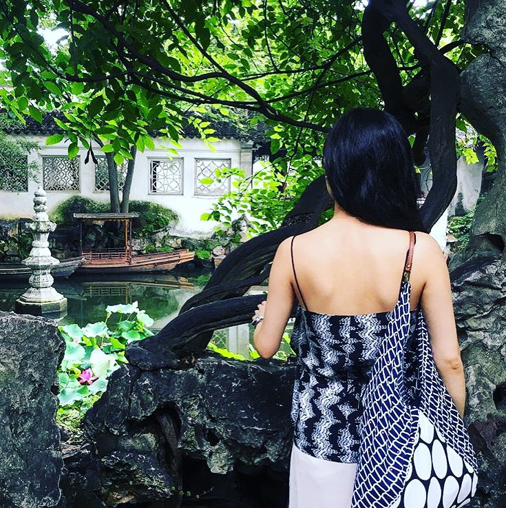 Handmade shoulder bento bag | Shanghai