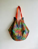 Sac origami bag , fabric reversible bag , Japanese inspired bag , eco friendly shopping bag |  Cocodrilo 🐊
