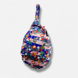 Origami wrist bag , small fabric knot bag , reversible Japanese cute bag , easy to wear bag | The galaxys are shinning