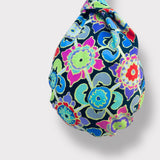 Knot Japanese bag , small origami reversible bag , wrist fabric cute bag ,colorful eco friendly handmade bag | A garden in Istanbul