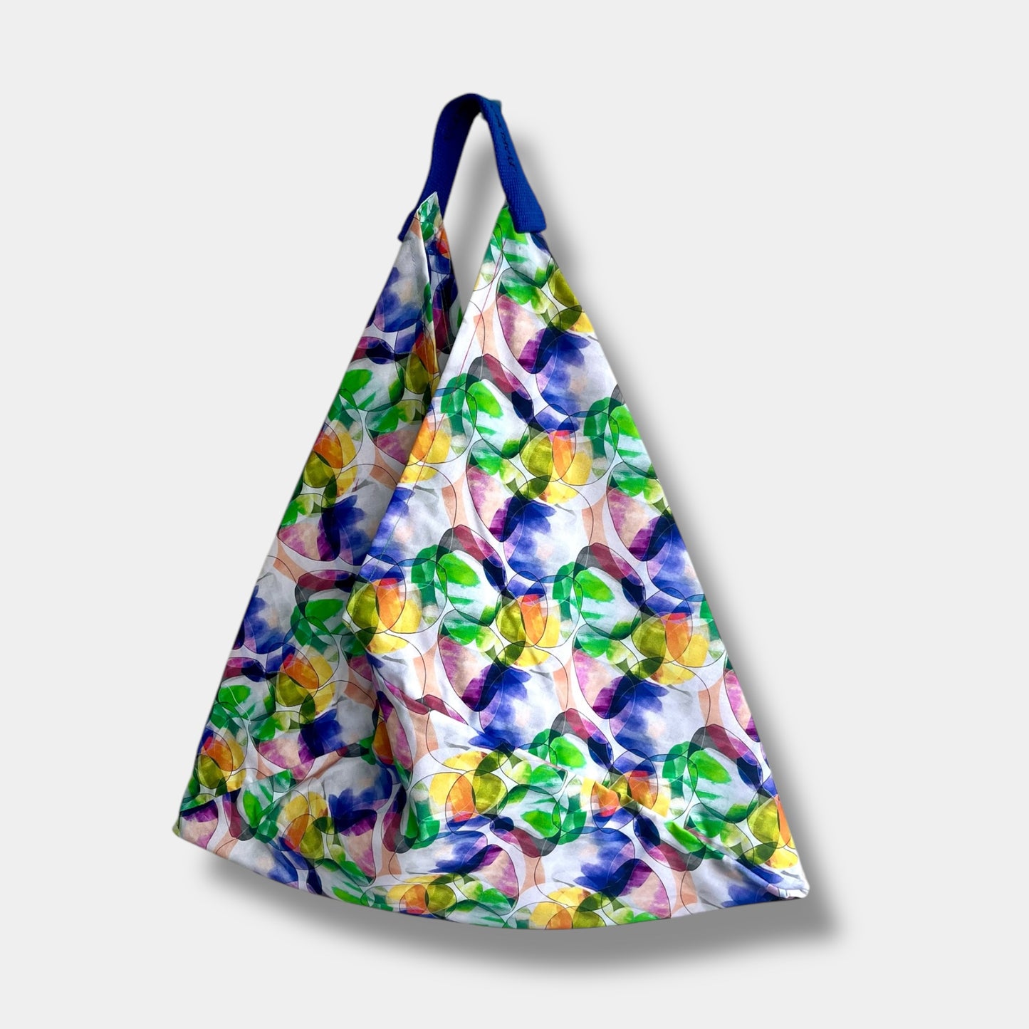 Azuma Bukaro origami bag , triangle tote bag , Japanese bento bag , eco friendly colorful bag | Prismas