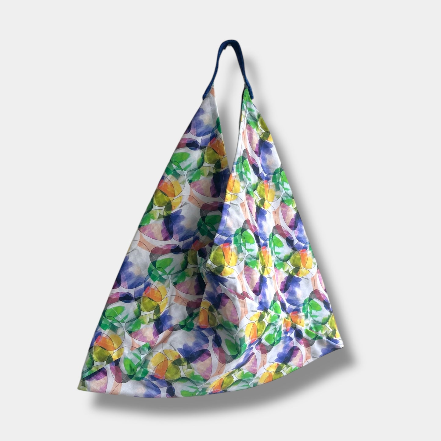 Azuma Bukaro origami bag , triangle tote bag , Japanese bento bag , eco friendly colorful bag | Prismas