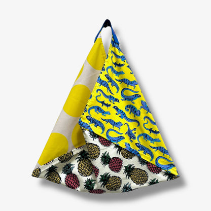 Bento bag | Polka , lagartijas & piñas - Jiakuma