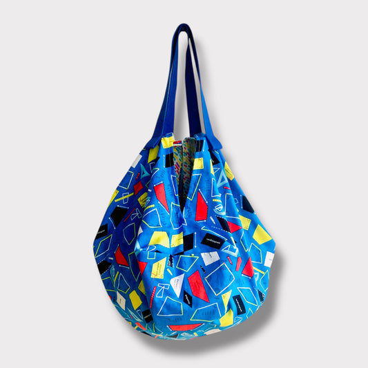 Mariko sac bag | Triangles & Colorful lines - Jiakuma