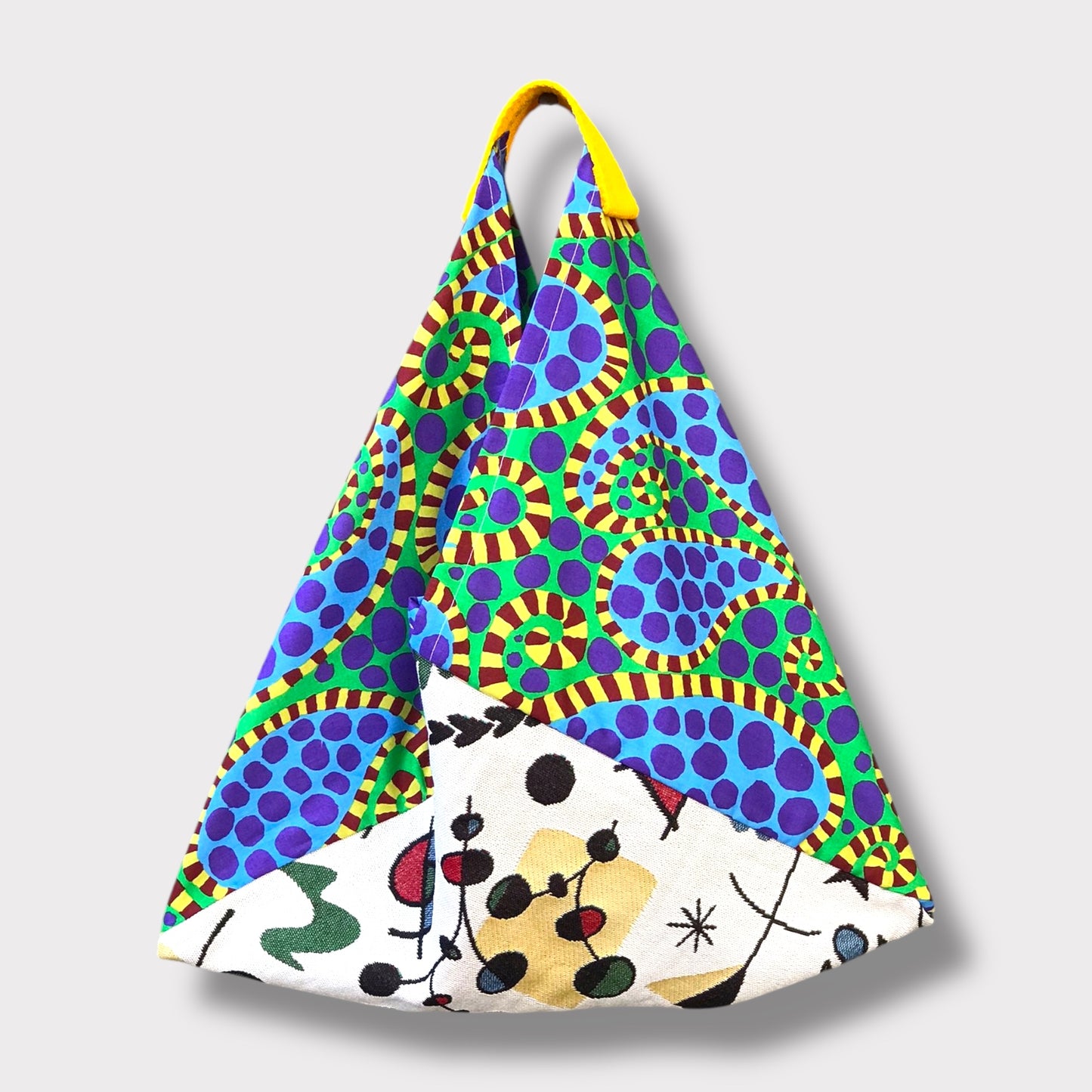 Handmade bento bag one of a kind artisan Tote| El mundo di Miró