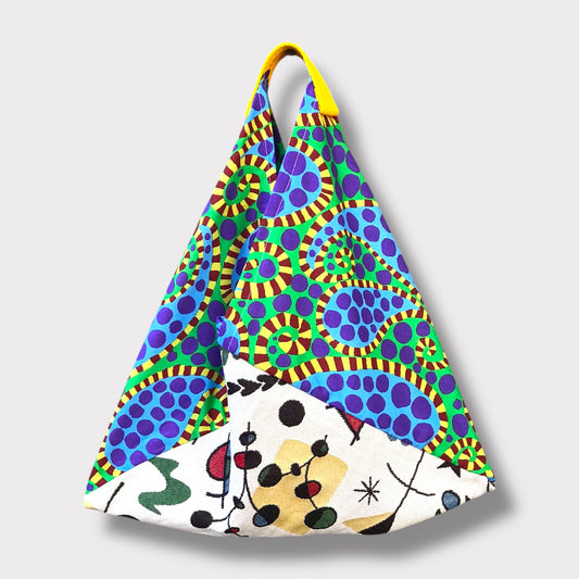 Handmade bento bag one of a kind artisan Tote| El mundo di Miró