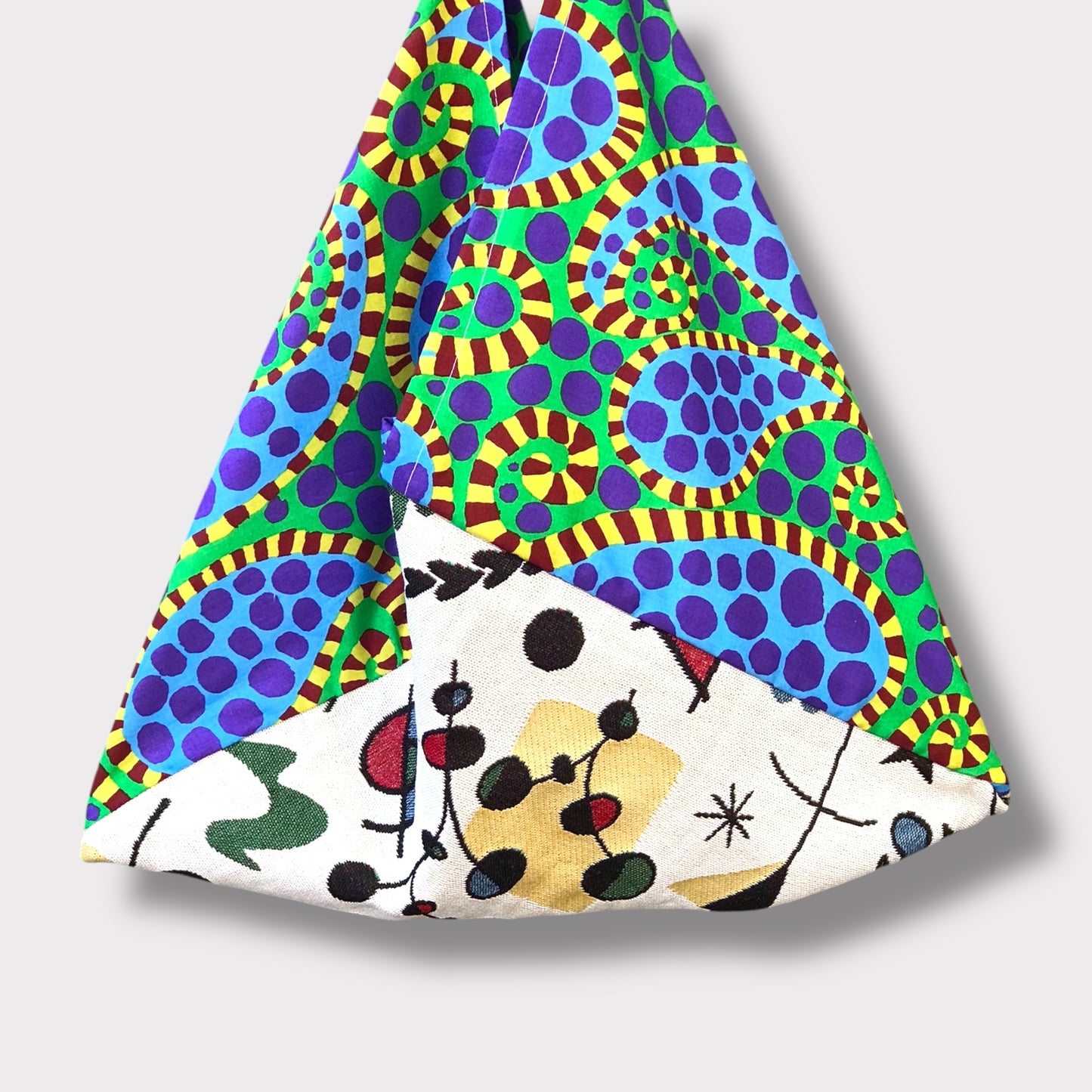 Handmade bento bag one of a kind artisan Tote| El mundo di Miró