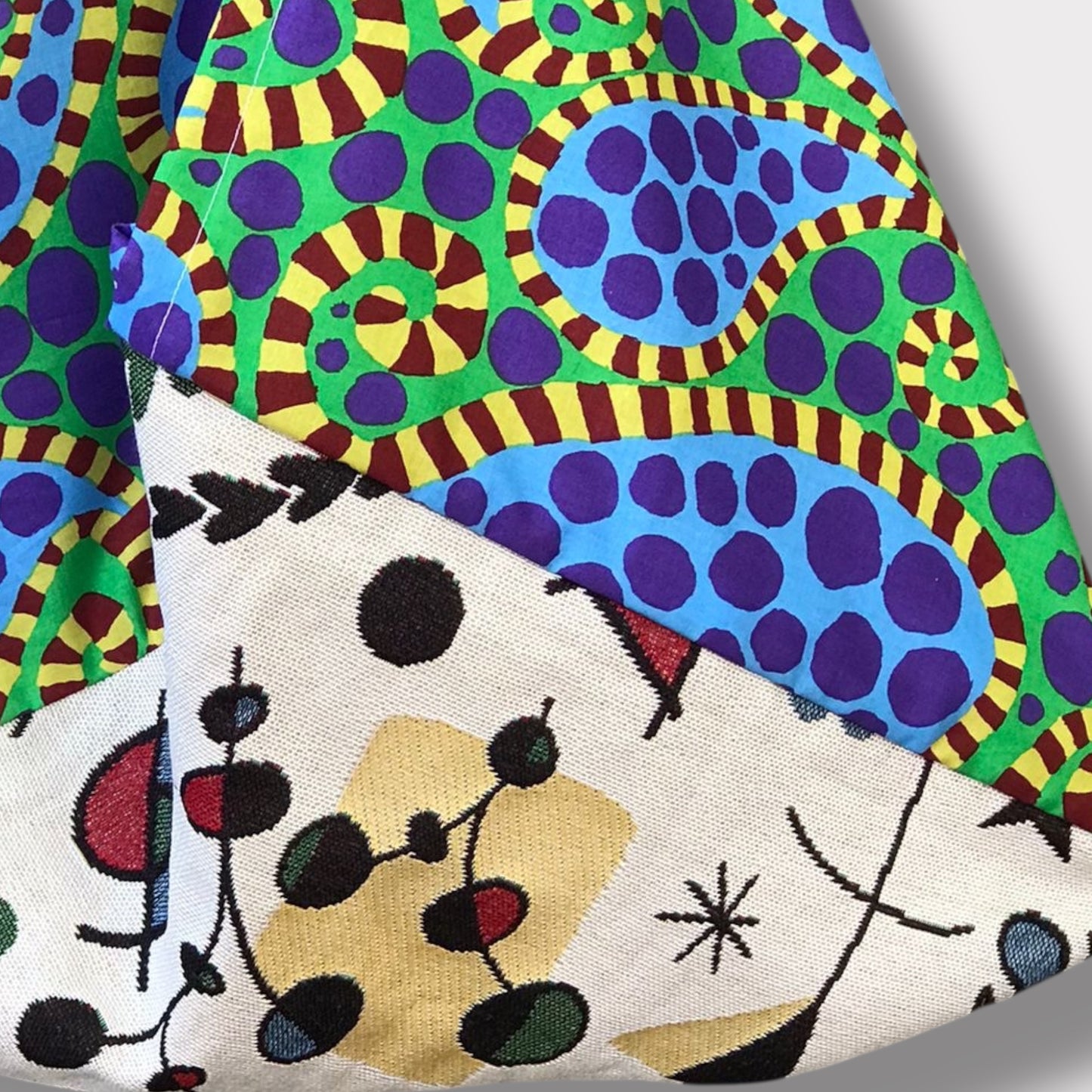 Handmade bento bag one of a kind artisan Tote| El mundo di Miró