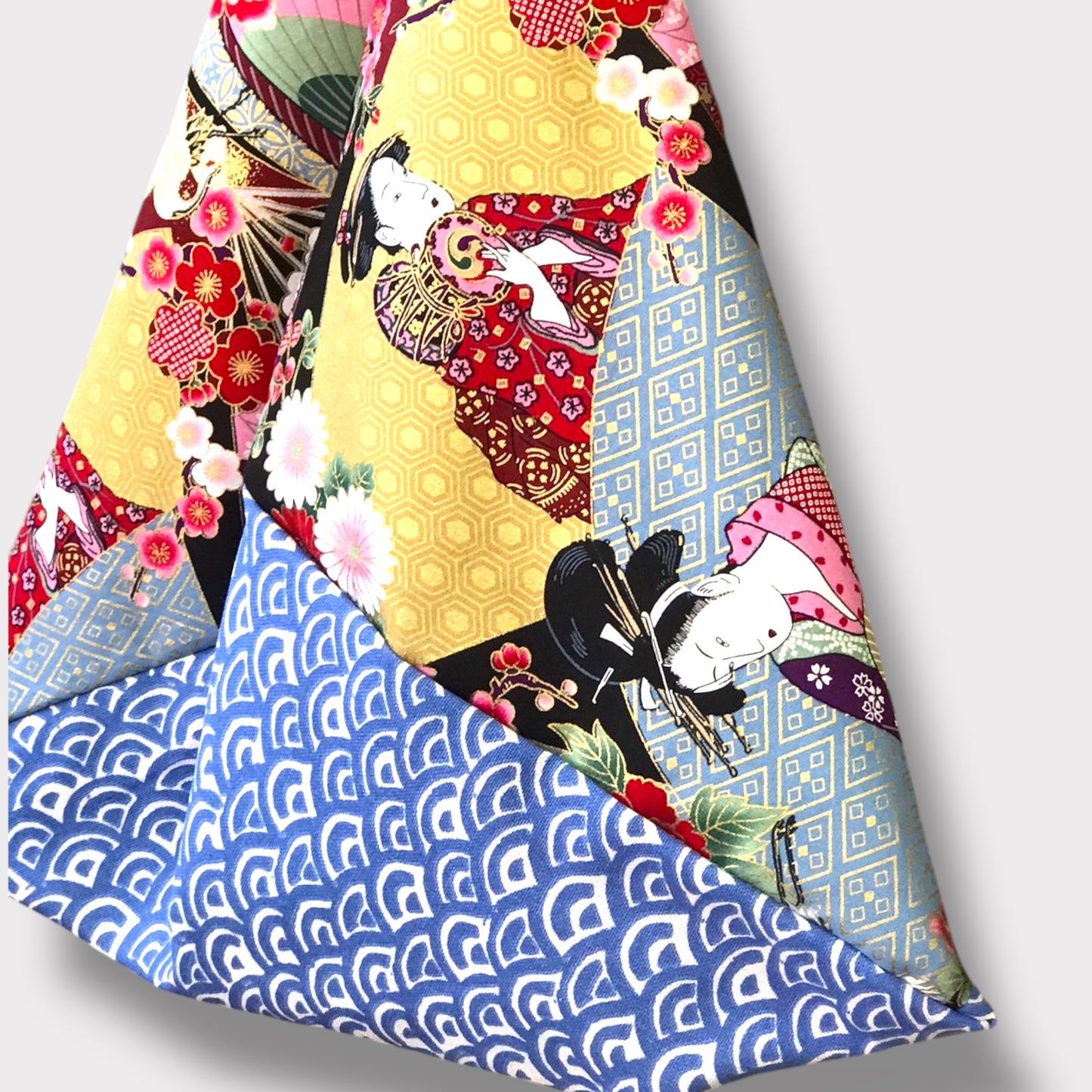 Handmade bento bag one of a kind artisan Tote | Geishas in Kyoto