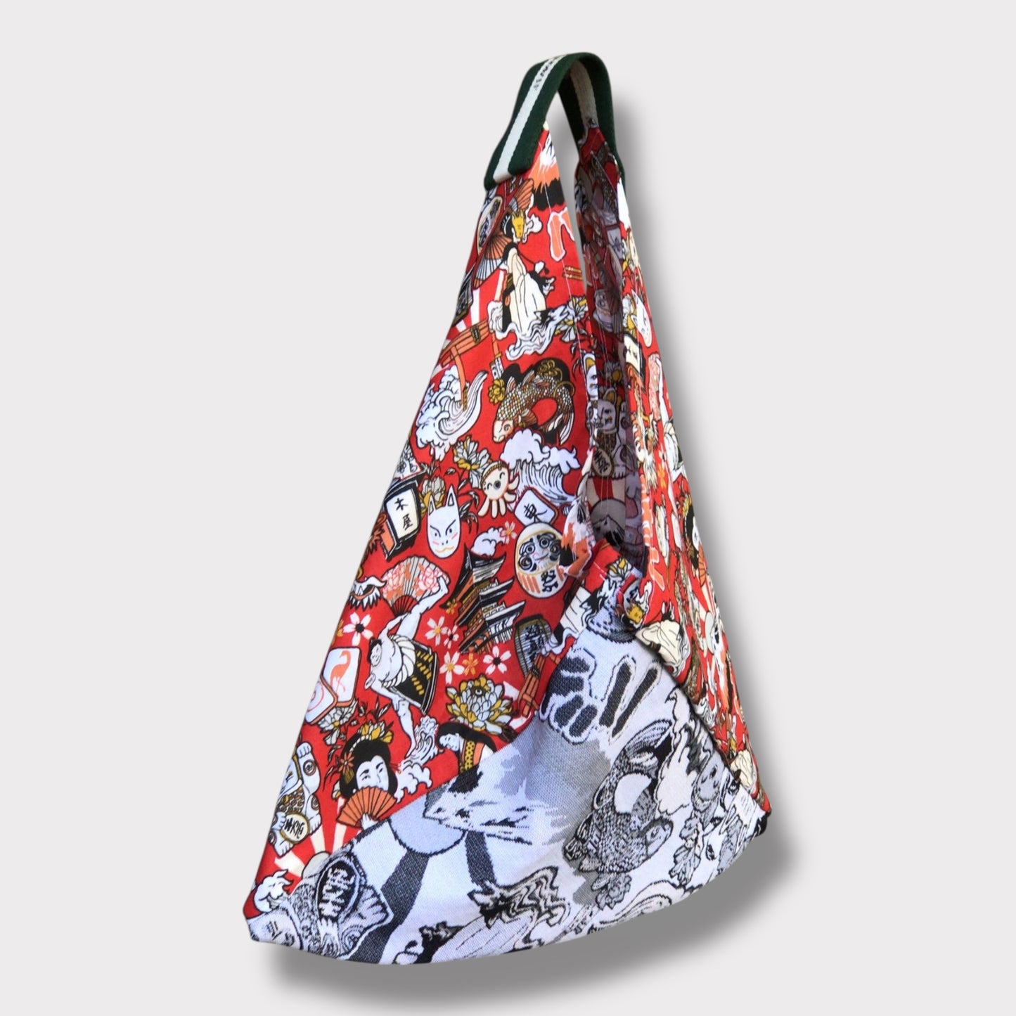 Handmade bento bag one of a kind artisan Tote | Love Japan