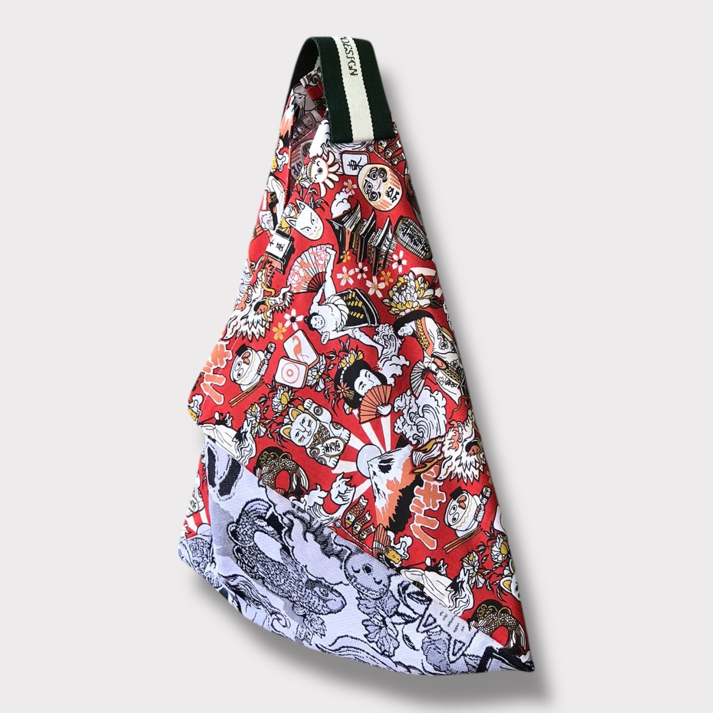 Handmade bento bag one of a kind artisan Tote | Love Japan