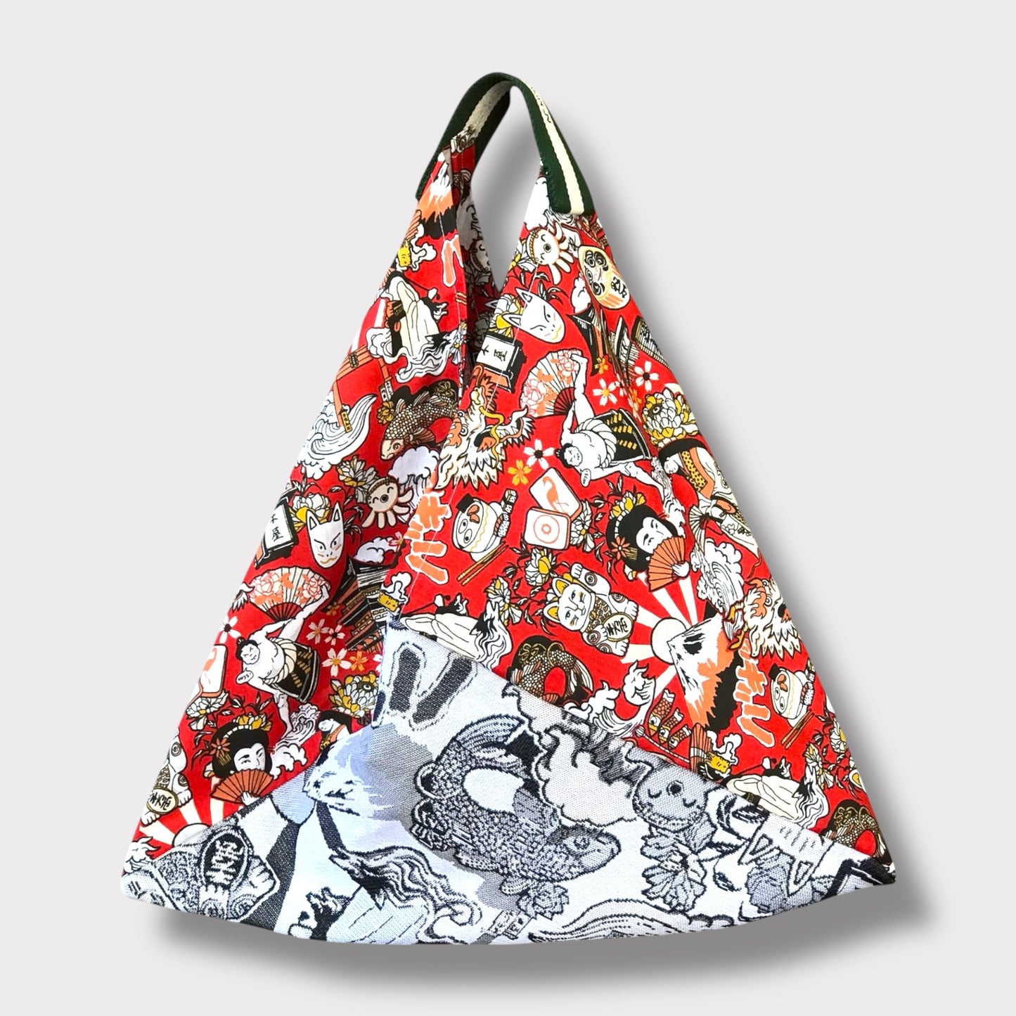 Handmade bento bag one of a kind artisan Tote | Love Japan