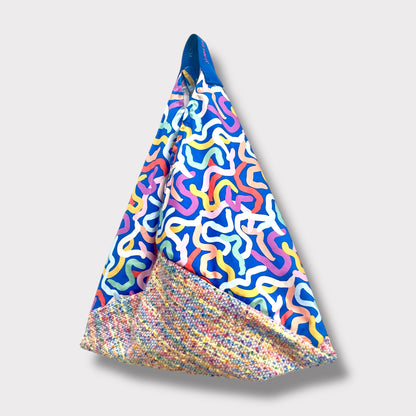 Handmade bento bag one of a kind artisan Tote | Matisse