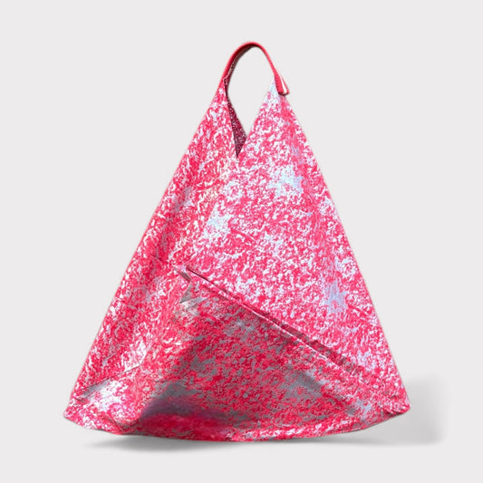 Handmade tote bag | Red sparkles