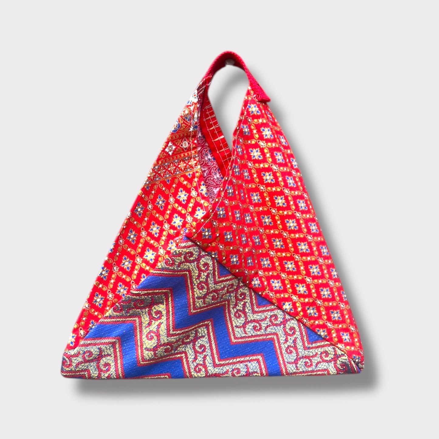 Kids fabric bento bag | Rojo y oro