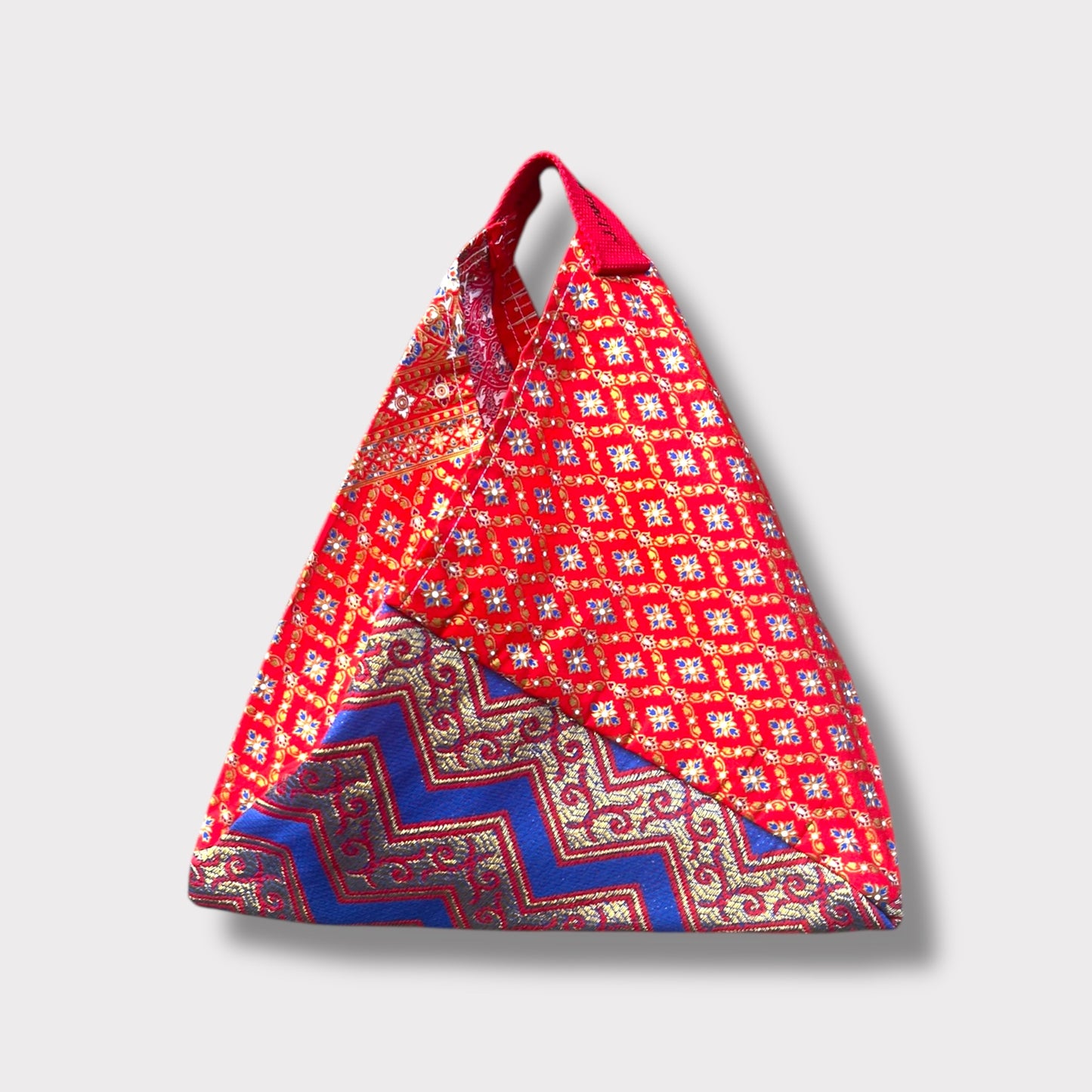 Kids fabric bento bag | Rojo y oro