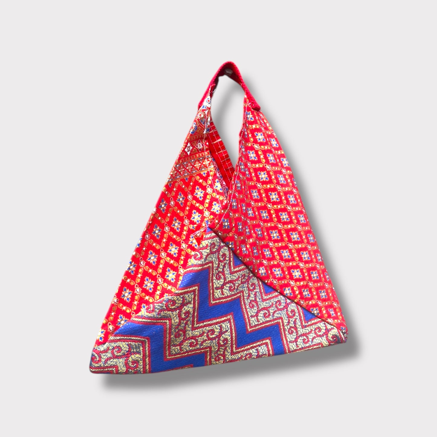 Kids fabric bento bag | Rojo y oro