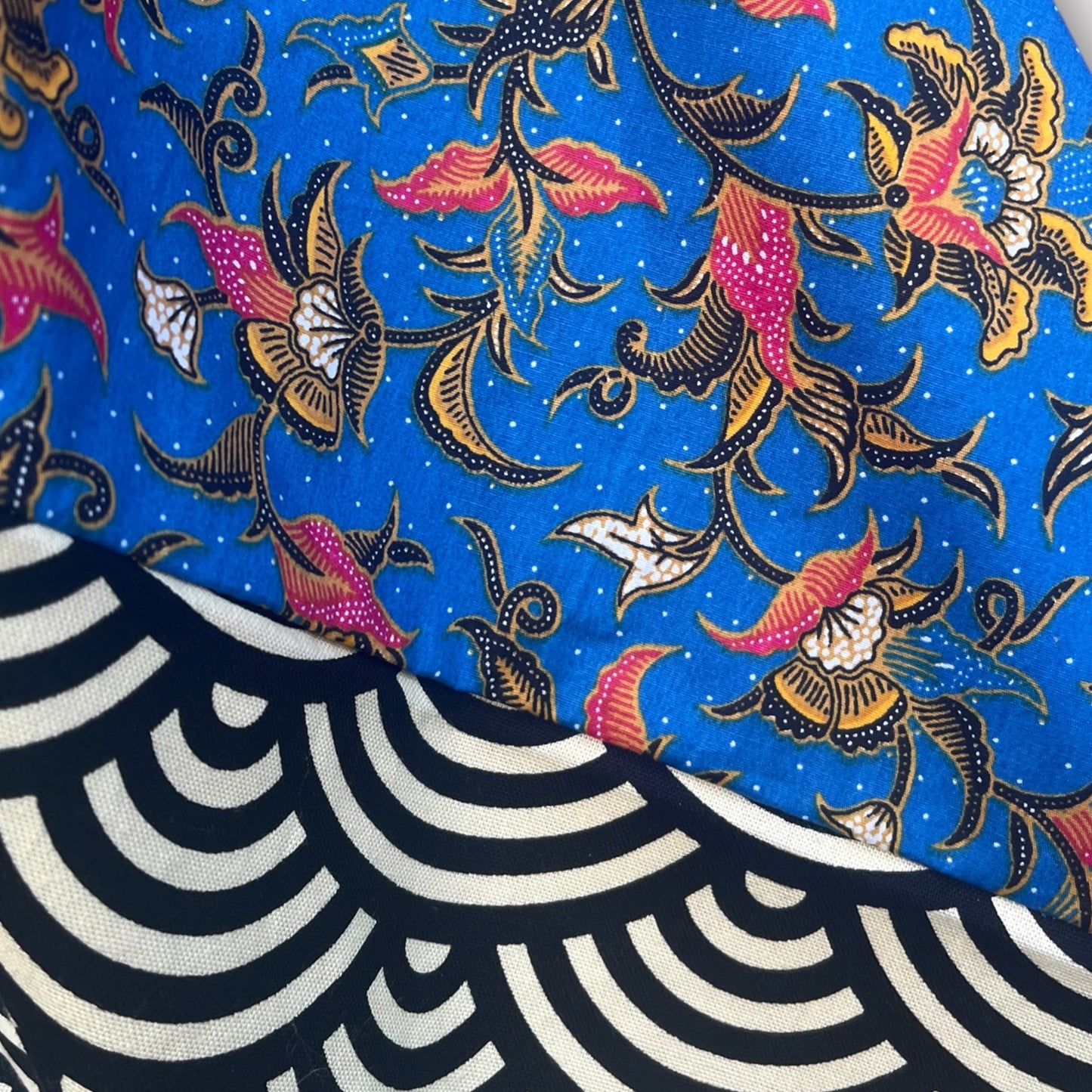 Handmade bento bag | Japanese waves