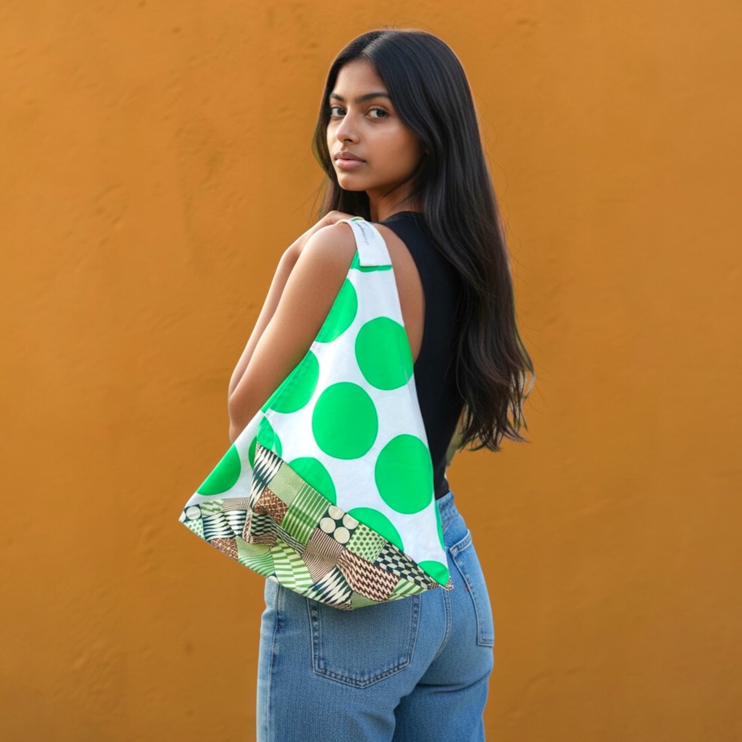 Handmade bento bag | Verde que te quiero verde